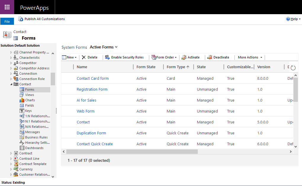 Create a new form using Solution Explorer