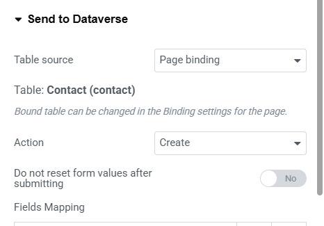 Page binding in Elementor