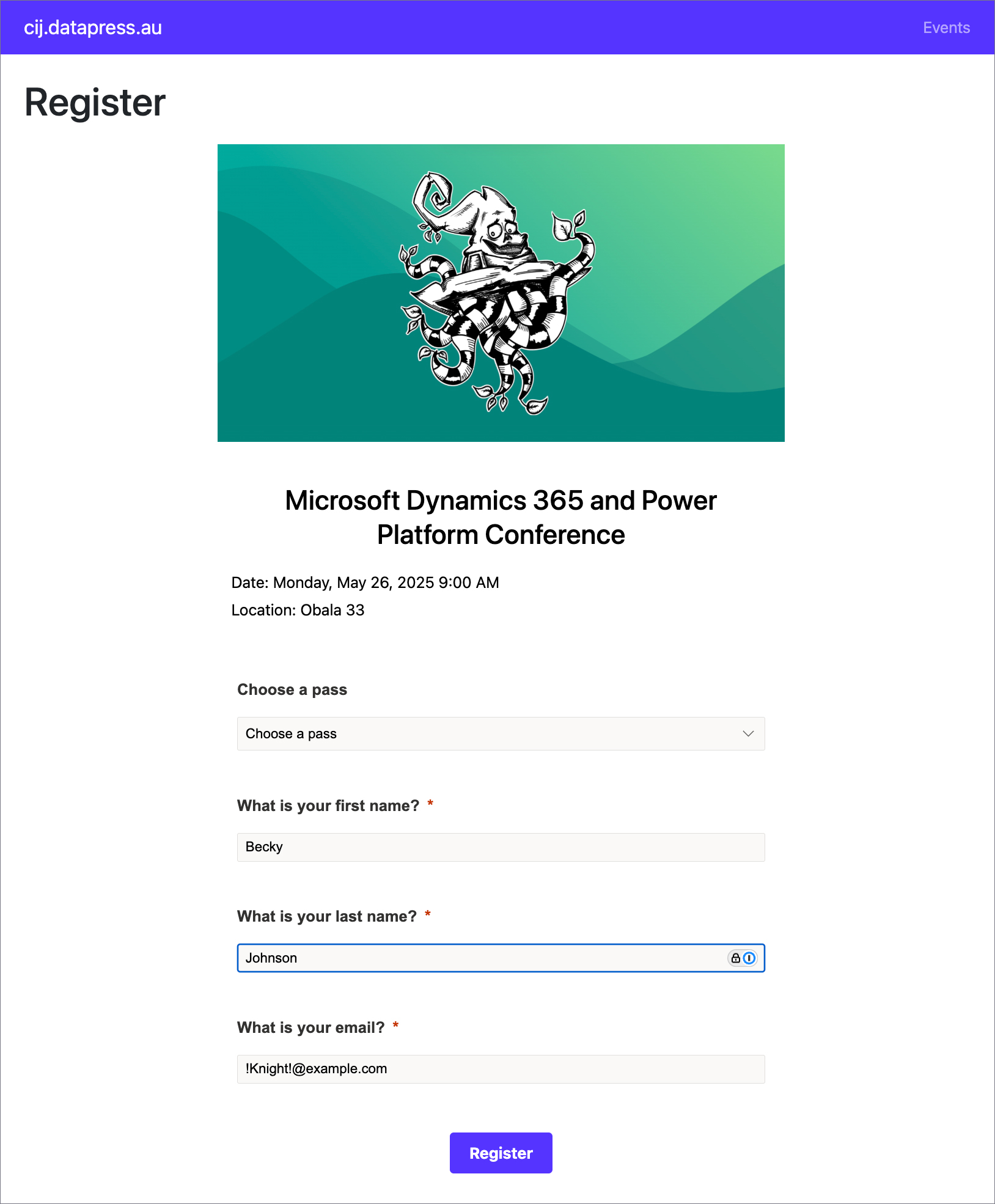 Form View for Logged-In WordPress User