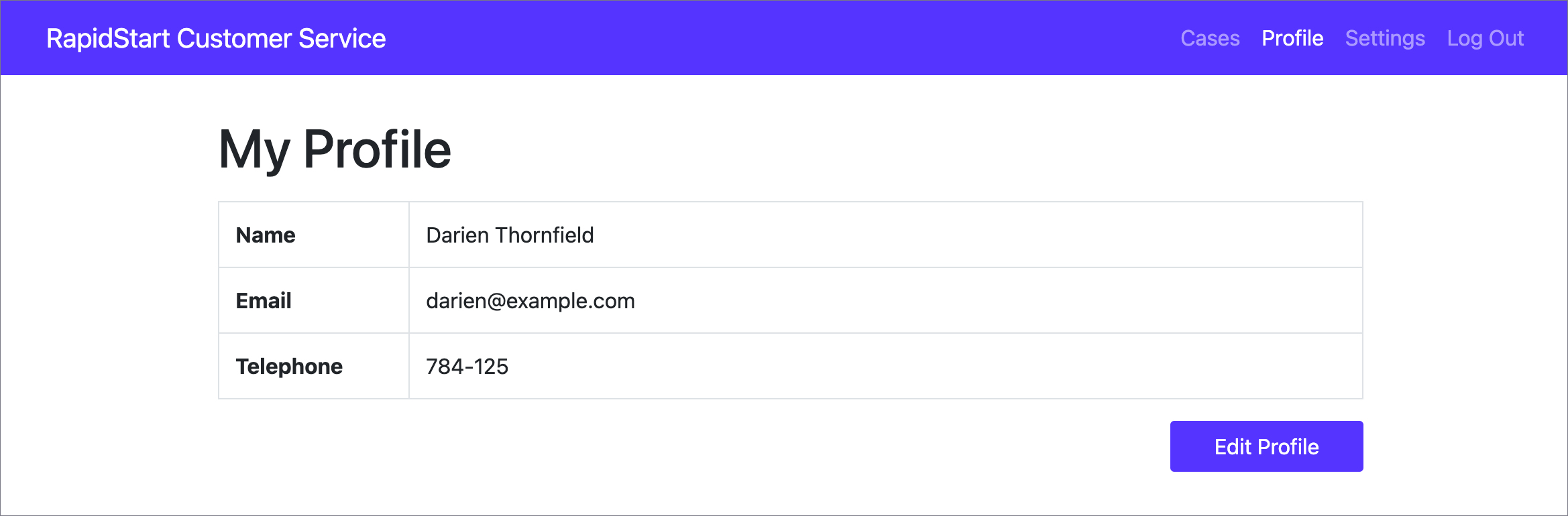 Profile Page